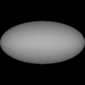 1) Non-spherical shape.